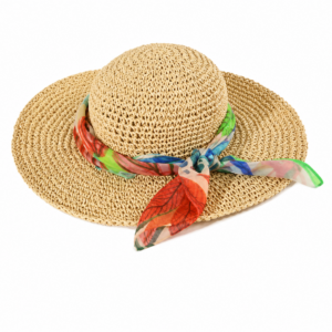 Lettuce Tropical Print Woven Sun Hat