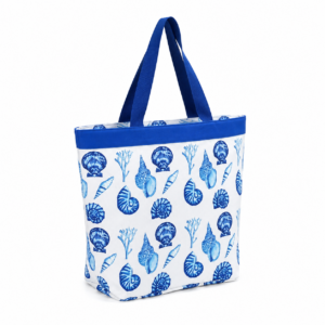 Lettuce Coastal Shell Print Tote Bag