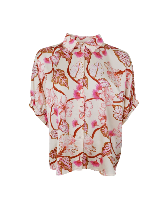 Black Colour Zelene Shirt Blouse - Coral