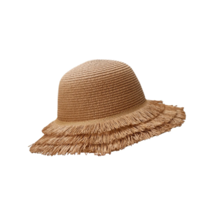 Black Colour Ramona Straw Hat -  Khaki