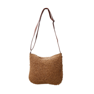 Black Colour Jodie Jute Bag - Khaki