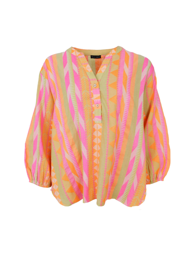 Black Colour Hellas Shirt - Orange