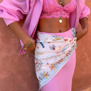 Never Fully Dressed Cream Bandana in Tigress Print