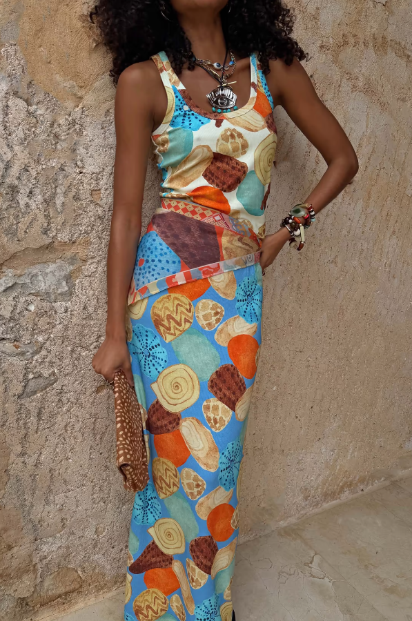 Never Fully Dressed Shell Ribbed Skirt