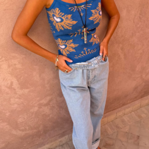 Never Fully Dressed Blue Eye Knitted Cami Top