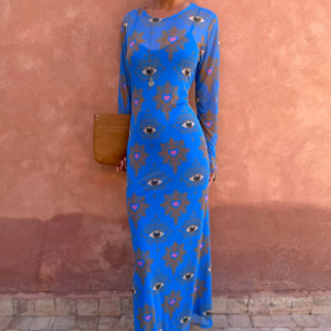 Never Fully Dressed Blue Eye Mesh Dress