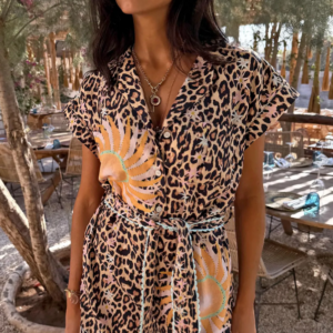 Never Fully Dressed Leopard Print Playsuit