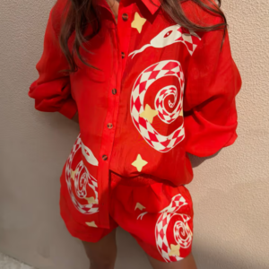 Never Fully Dressed Red Snake Miley Shirt