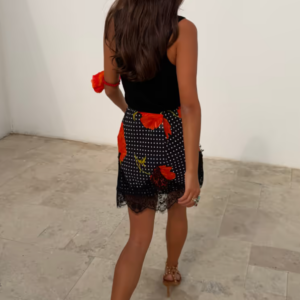 Never Fully Dressed Black Poppy Mini Maeva Skirt