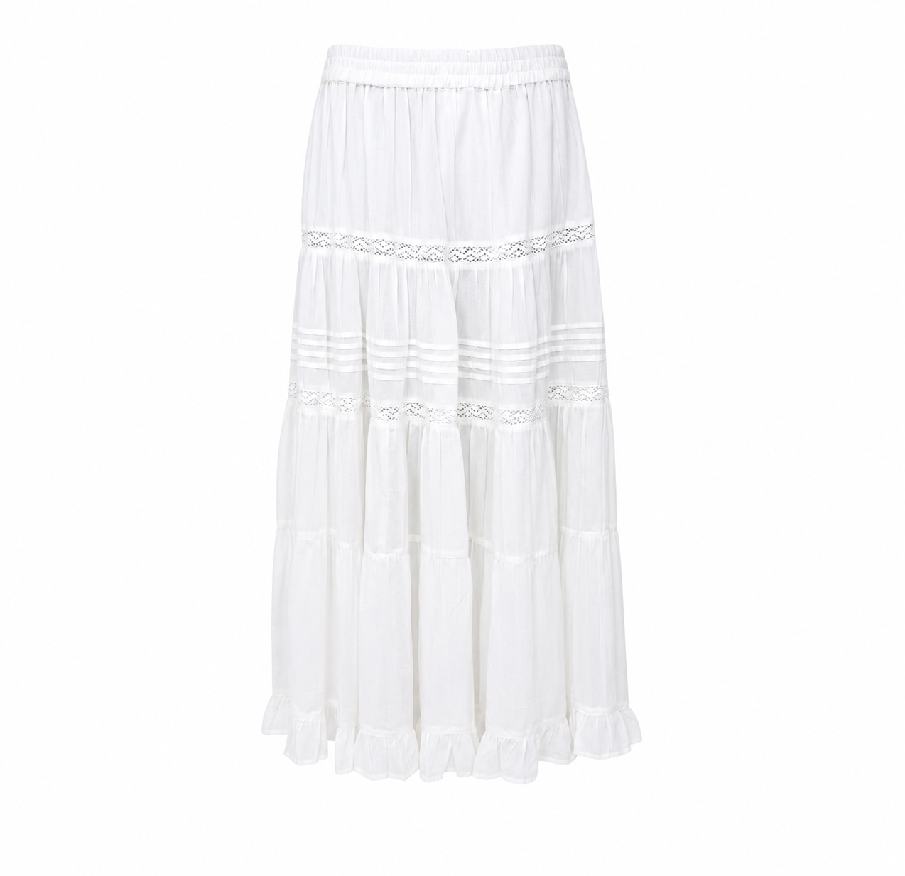 Black Colour Harriet Skirt - Off White