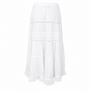 Black Colour Harriet Skirt - Off White
