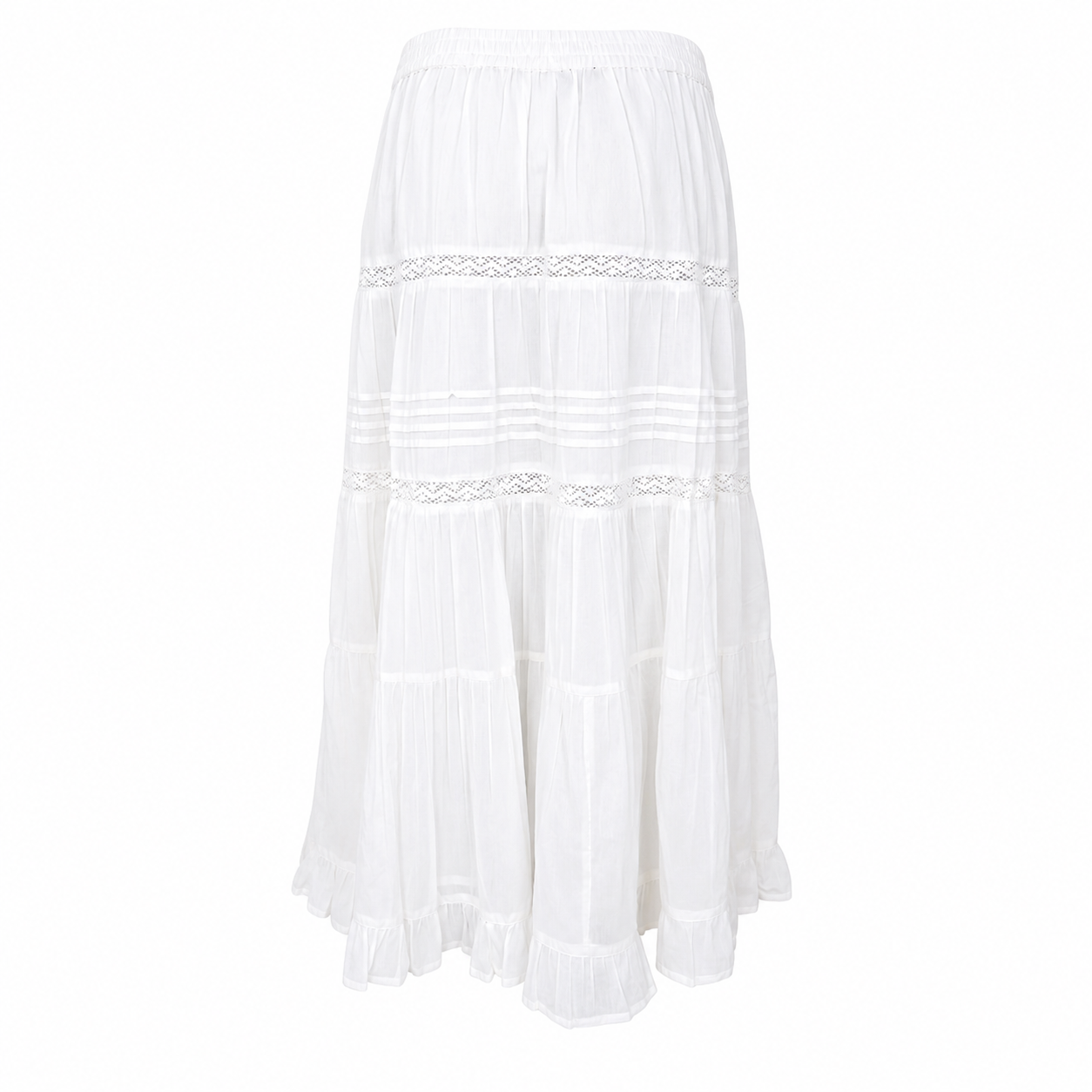 Black Colour Harriet Skirt - Off White