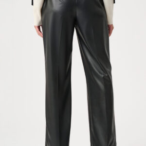 Joseph Ribkoff Leatherette Wide-Leg Pull-On Pants