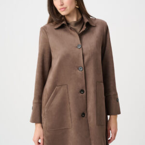 Joseph Ribkoff Scuba Suede Straight Coat