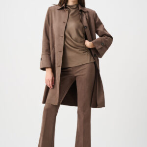 Joseph Ribkoff Scuba Suede Straight Coat