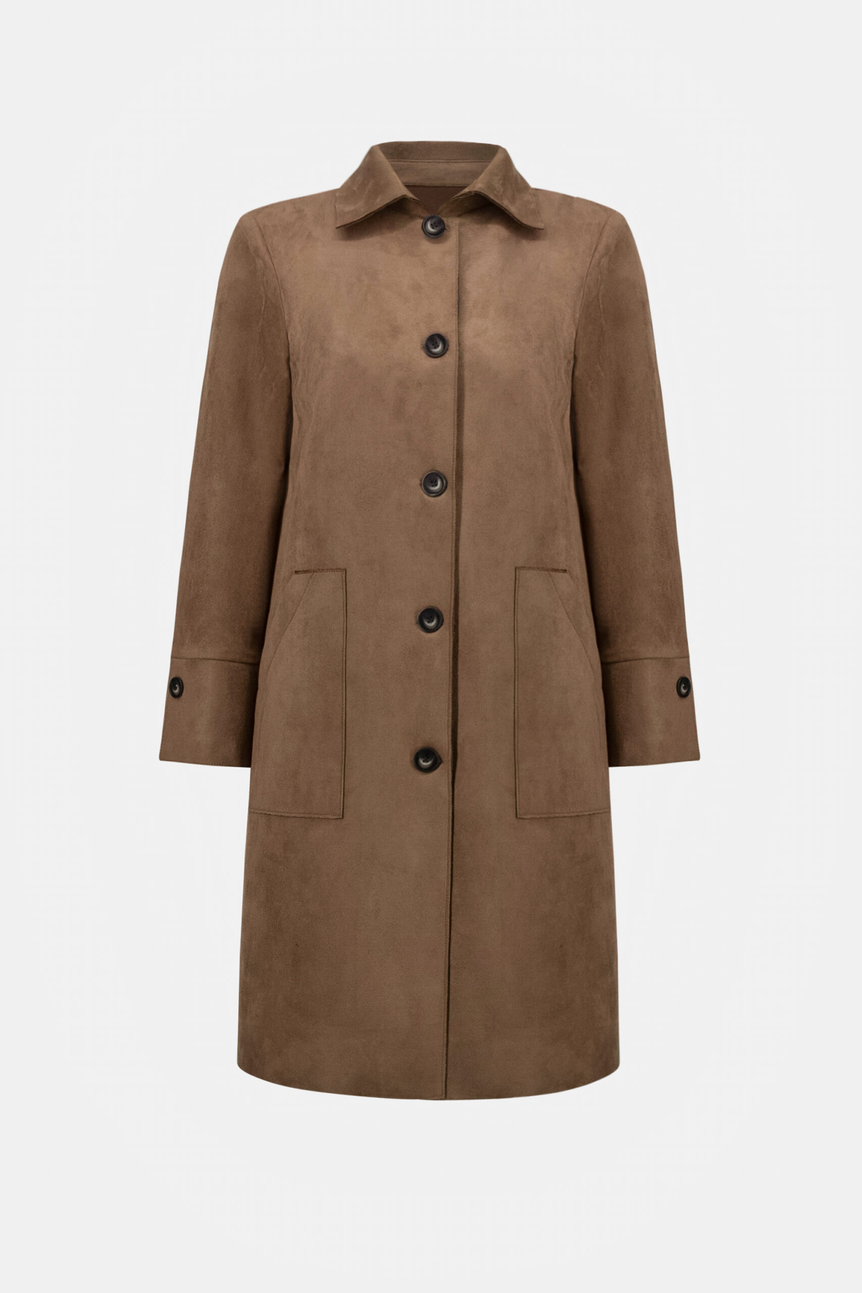 Joseph Ribkoff Scuba Suede Straight Coat