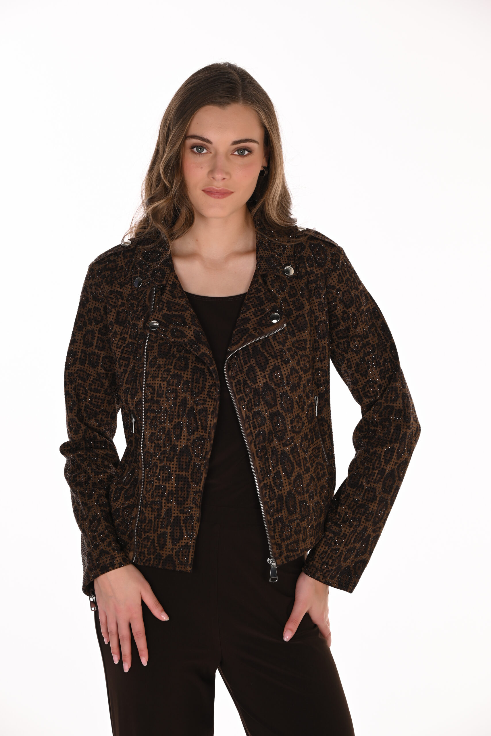 Frank Lyman Leopard Knit Jacket