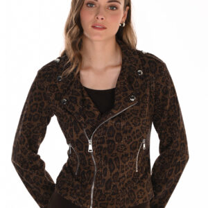 Frank Lyman Leopard Knit Jacket
