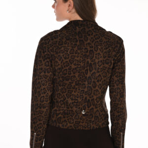 Frank Lyman Leopard Knit Jacket