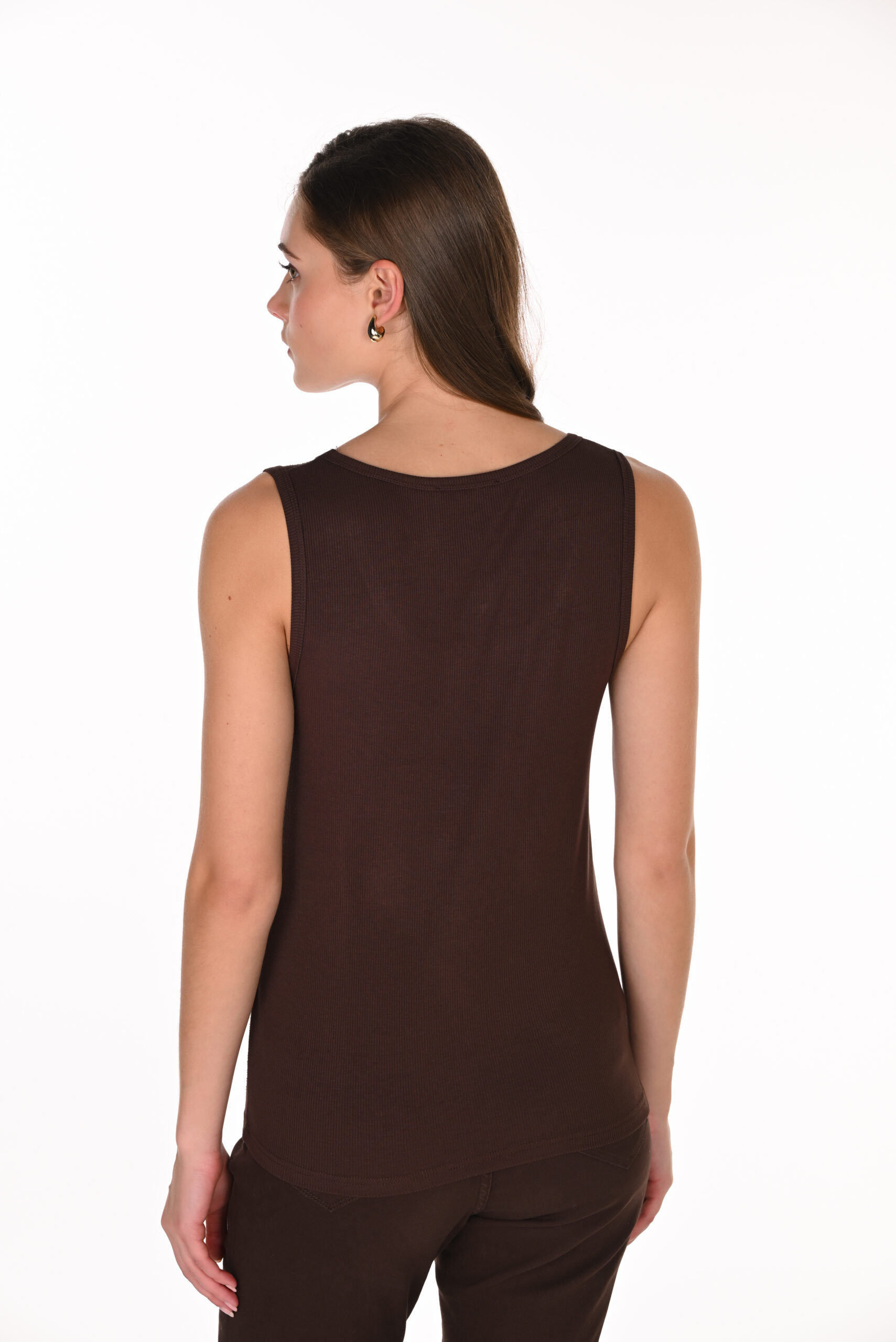Frank Lyman Mocha Knit Top