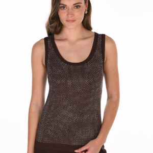 Frank Lyman Mocha Knit Top