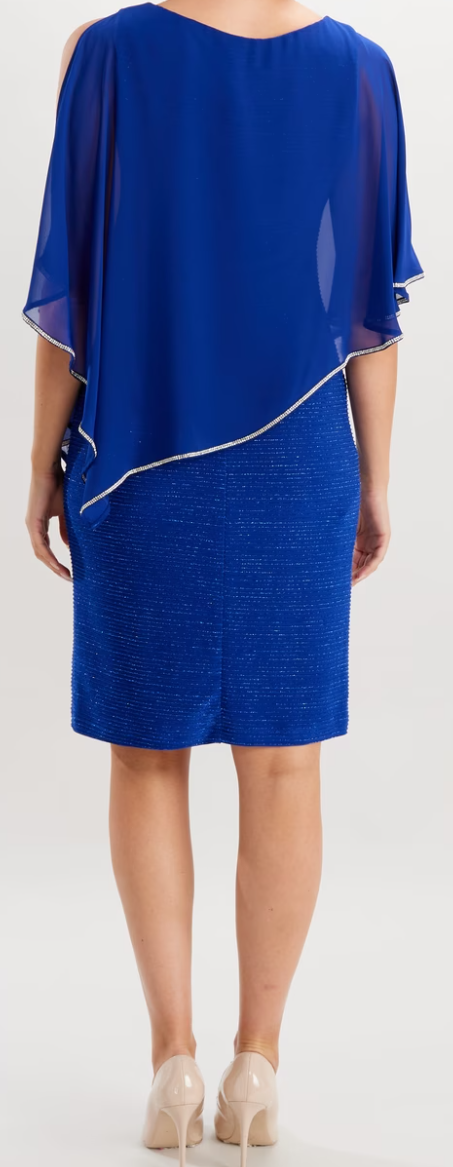 Frank Lyman WOVEN DRESS ROYAL Royal Blue