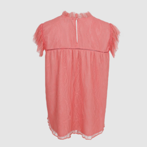 Black Colour Amilla Coral Lace Top