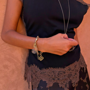 Never Fully Dressed Black and Chocolate Lace Jersey Top