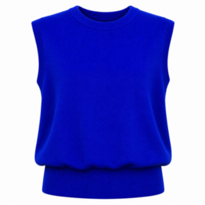 TWNS Sleeveless Round-neck jumper - Electric Blue