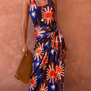 Never Fully Dressed CHOCOLATE AND BLUE SUN JASPRE SKIRT